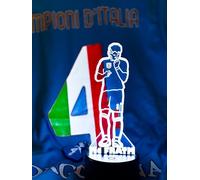 Shop and Solve FootballLED - Luce 3D dream luce notturna - lampada USB e batteria con telecomando, 7 colori e 5 modalità idea regalo per tifosi, per bambini e adulti tifosi (McFrtm)