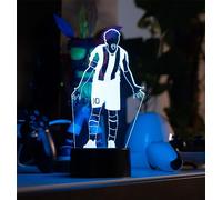 Shop and Solve FootballLED - Luce 3D dream luce notturna - lampada USB e batteria con telecomando, 7 colori e 5 modalità idea regalo per tifosi, per bambini e adulti tifosi (DelPiero)