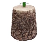 Shop SoftAir Base Tronco Albero di Natale, Marrone Rustico, 36 cm Altezza x 30 cm Diametro, Design Realistico, Supporto Stabile per Alberi