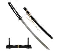 Shop SoftAir Katana Decorativa Kill Bill 102 cm con Supporto, Replica Spada Samurai Non Affilata, Legno e Metallo, Nero, 3 Modelli Disponibili (Kill Bill 1)