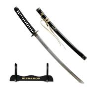 Shop SoftAir Katana Decorativa Kill Bill 102 cm con Supporto, Replica Spada Samurai Non Affilata, Legno e Metallo, Nero, 3 Modelli Disponibili (Kill Bill 3)
