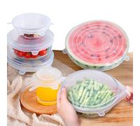SHOP-STORY - COPERTO: Confezione da 6 coperchi elasticizzati e ermetici in silicone