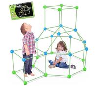 SHOP-STORY - MAGICASTLE: Kit di costruzione modulabile di Cabane a razzo Igloos per bambini - 175 pezzi fluorescenti - Facile da montare