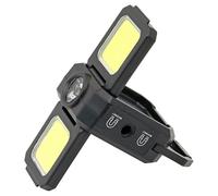 Shop-UP! Torcia lampada led cob calamitato multiuso, triplo led portatile, pannelli apribili