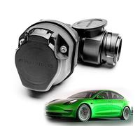 Shop4EV Adattatore angolare per gancio di traino per rimorchio, portabiciclette, adattatore a 90 gradi, connettore impermeabile, 13 poli, prodotto in Germania, compatibile con Tesla Model 3