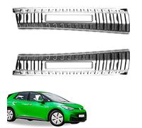 Shop4EV Compatibile con Volkswagen VW ID.3, protezione paraurti in acciaio inox, per bagagliaio, protezione bordi, set da 2 pezzi, colore argento