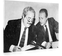 ShopArt - Quadro Effetto Pennellate - Falcone e Borsellino - Stampa Fine Art su tela Canvas Alta Definizione Pronto da Appendere (cm 30 x 40)