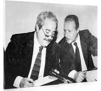 ShopArt - Quadro Effetto Pennellate - Falcone e Borsellino - Stampa Fine Art su tela Canvas Alta Definizione Pronto da Appendere (cm 100 x 140)