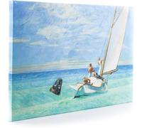 ShopArt - Quadro Vernice Effetto Pennellate Hopper Risacca (Ground Swell) - Stampa Fine Art su tela Canvas Alta Definizione Pronto da Appendere (cm 30 x 40)