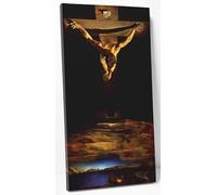 ShopArt - Quadro Vernice Effetto Pennellate - Salvador Dalí Cristo di San Juan de la Cruz - Stampa Fine Art su tela Canvas Alta Definizione Pronto da Appendere (cm 80 x 160)