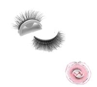 Shopbeautylust Eyelashes,Keones Reusable Self Adhesive Eyelashes,Glamour Post Reusable Adhesive Eyelashes,Waterproof Reusable Self-Adhesive Eyelashes Natural Look (2PCS,#3)