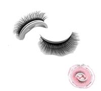 Shopbeautylust Eyelashes,Keones Reusable Self Adhesive Eyelashes,Glamour Post Reusable Adhesive Eyelashes,Waterproof Reusable Self-Adhesive Eyelashes Natural Look (1PCS,#6)