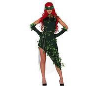 shoperama Poison Ivy - Costume da donna, motivo: fata della foresta, Edera
