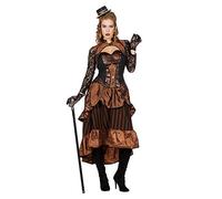 Shoperama Steampunk Victoria Costume da donna Burning Man vittoriano Industrial, taglia: 40