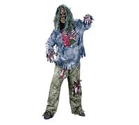 shoperama Zombie Deluxe Costume 3D da uomo e adolescente Halloween Horror The Walking Dead, taglia: M/L
