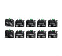 Shophubio 10 pezzi ZB2-BE101C Interruttore a pulsante normalmente aperto tipo joystick 10A 600V foro 22mm controllo industriale unità di montaggio a pannello nero