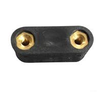 Shophubio 6 inserti in plastica nera a 2 fori per pedana da windsurf, accessori di ricambio per surf con dimensioni 3,8 x 1,3 x 2,5 cm, compatibili con Surfb