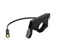 Shophubio Acceleratore a pollice per scooter elettrico per testa impermeabile M8, acceleratore da dito a 3 pin, per bici elettrica e mountain bike, controllo del manubrio in plastica nera (69