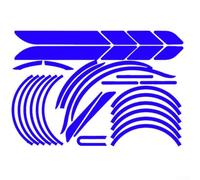 Shophubio Adesivo riflettente per scooter elettrico per Xiaomi For, set di decalcomanie di sicurezza in PVC per visibilità notturna, accessorio per la decorazione del corpo, 36 x 28 cm ( )