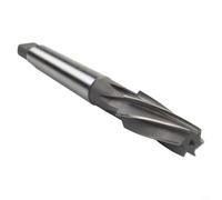 Shophubio Alesatore a mano conico 1:10, design a spirale HSS per cono Morse, utensile CNC in lega di acciaio 9XC, punta per lavorazione dei metalli da officina (18 mm)