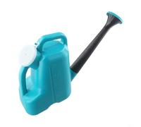 Shophubio Bollitore per irrigazione in plastica, 3 l, grande capacità, con beccuccio lungo e coperchio sicuro, per giardinaggio interno ed esterno, verde o blu (blu)