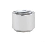 Shophubio Dado a mezza luna, diametro interno 8 mm, chiusura per mulinello da pesca color argento, per componenti di ruote a goccia d'acqua e piccoli mulinelli (9 x 7 mm)