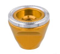 Shophubio Dado mozzo M5 in lega di alluminio per bullone asse a sgancio rapido, montagna antiscivolo per dadi ruota bici, compatibile con sistemi di fissaggio standard da 5 mm (nero)