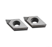 Shophubio Dcgt11t304 Inserti alti indicizzabili Pcd Confezione da 2 resistenti all'usura Finitura CNC per utensili da taglio Tornio per semifinitura Plus Tornio per metalli non ferrosi come alluminio