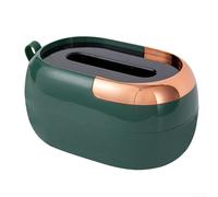 Shophubio Dispenser caricato a molla, montaggio a parete, ampia apertura in plastica PET, per organizer per tovaglioli da bagno, accessorio moderno per la decorazione della casa con facile (verde)