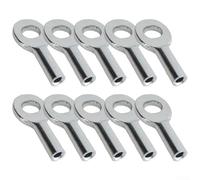 Shophubio Fermacavi a sfera in acciaio per funi metalliche da 5 mm e 6 mm, terminali per attrezzature fitness, connettori terminali per funi metalliche, giunti di fissaggio per cavi da palestra (3,5