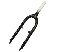 Shophubio Forcella anteriore pieghevole da 20 pollici per bicicletta, struttura in lega di alluminio, freno a V pronto, tubo superiore 28,6 mm × 170 mm, leggero e per forcella resistente (nero)