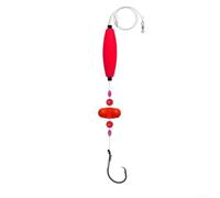 Shophubio Impianti da pesca - Pre Legato Circle Hook Fishing Rig con Peg Float e Doppio Sonaglio Campane per Pesca Bancaria Catfishing Catfishing Design Slip Knot per taglio (6/0+8/0 6pcs)