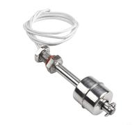 Shophubio Interruttore a galleggiante verticale in acciaio inox, sensore automatico di livello dell'acqua, regolatore di livello liquido, filo PTFE ad alta temperatura, 240 V AC (L=75 mm)