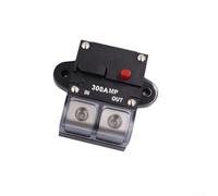 Shophubio Interruttore automatico ripristinabile 100A 150A 200A 250A 300A per sistemi 12-48V, reset manuale con funzione Kill Switch, alloggiamento in lega di zinco (pulsante nero 100A)