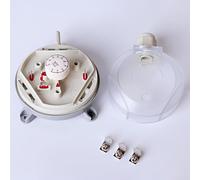 Shophubio Interruttore di pressione differenziale dell'aria regolabile, sensore 20-500Pa per ventola HVAC, controllo del flusso d'aria nei sistemi di ventilazione e condizionamento dell'aria (20-200