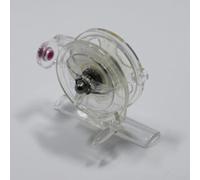 Shophubio Mulinello da pesca portatile in plastica per mini pesca a mosca e ghiaccio, leggero rapporto di trasmissione 1:1, per recuperare la mano destra, piccola attrezzatura da pesca