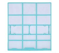 Shophubio Schermo filtro per condizionatore d'aria per unità interna da appendere, in plastica, accessorio per filtro antipolvere compatibile con sistema split, installazione (25,3 x 28)