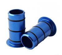 Shophubio Set di adattatori per mozzo per bicicletta: boccola riduttore dell'asse passante da 15 mm a 12 mm - Conversione mozzo anteriore in alluminio leggero per freno a disco per mozzi (blu)