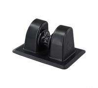 Shophubio Supporto di ancoraggio gonfiabile per barca, sistema di ancoraggio resistente con ruota a V, fermo in PVC per canoa, zattera e barca da pesca, nero
