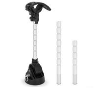 Shophubio Supporto stabilizzatore per motore per pesca a traina regolabile per motori Minn Kota, staffa di supporto per albero in alluminio marino e acciaio inossidabile con angolo di 180 gradi