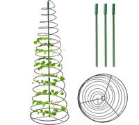 Shophubio Zucchero Snap Tower - Supporto per piante a spirale in metallo resistente, lunghezza estesa 136,1 cm, diametro 31 cm, supporto antiruggine per arrampicata