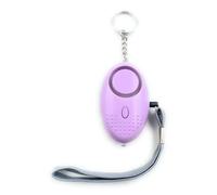 ShopINess Allarme Portatile Portachiavi di Autodifesa Emergenza e Sicurezza con Luce LED per Donne Bambini Anziani Turno di Notte (Lilla)