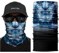 ShopINess Scaldacollo Multifunzionale Maschera Horror - Bandana Tubolare Unisex in Microfibra Traspirante per Moto Sport e Halloween (White Walker)