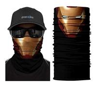 ShopINess Scaldacollo Tubolare Fascia Multiuso Unisex per Moto Bici Sport Festival Halloween Carnevale - IronM Style