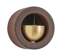 ShopKeepers Bell - Campana decorativa per custodi decorativi dorati noce nera per apertura della porta | Campanello magnetico da appendere per campanello in legno | Campanello d'ingresso campanello in
