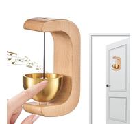 shopkeepers Bell for Door Opening,Suction Door Type Solid Wood Wind Chime,Campanello Casa Magnetico,Campanello in Legno di Faggio, Adatto per Porta Dingresso, Porta del Negozio