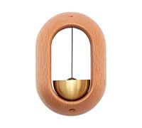 Shopkeepers Bell - Wooden | Magnetic Decorative Loud | Wireless Black Walnut | with Pleasant Sound Melodious Voice | Entry Alert Chime for Home Offices Porch Garden