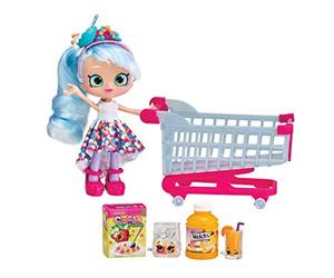 Shopkins HPKG1000 Flair Real Littles Mini Pack Trolley & Shoppie, multicolore