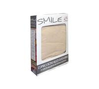 ShopMix Copricuscino Copriseduta 3 Posti Smile 148-180cm, Crema, Uni