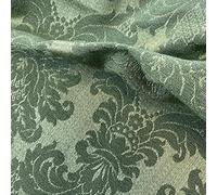 ShopMix Tessuto Damasco Verde, Altezza 280cm, Metro di Tessuto, Poliestere, Misto cotone, poliestere, Jacquard, Generale, Cultura del mondo, 4355014031